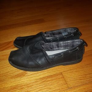 Bobs by Skechers Black Leather loafers